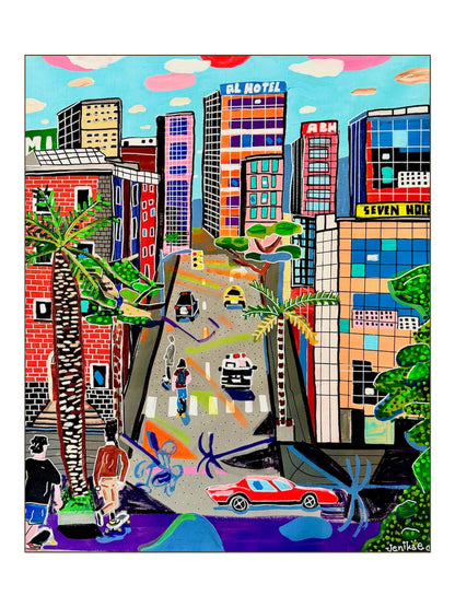 Rolling to Embarcadero Plaza, San Francisco 1990