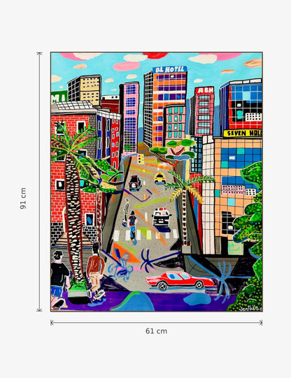 Rolling to Embarcadero Plaza, San Francisco 1990