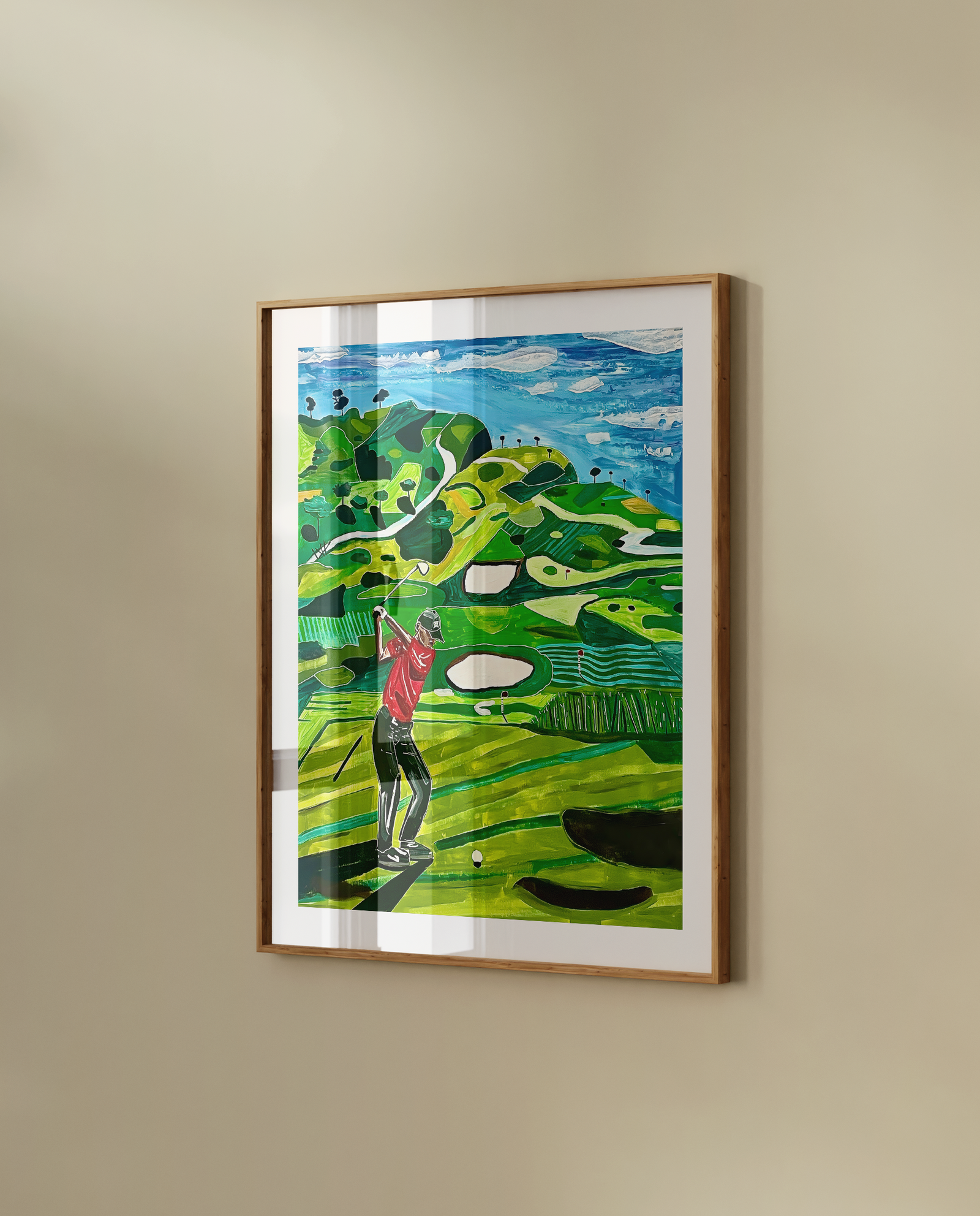 Artwork The Greatest Shot in Master's History - Tiger Woods