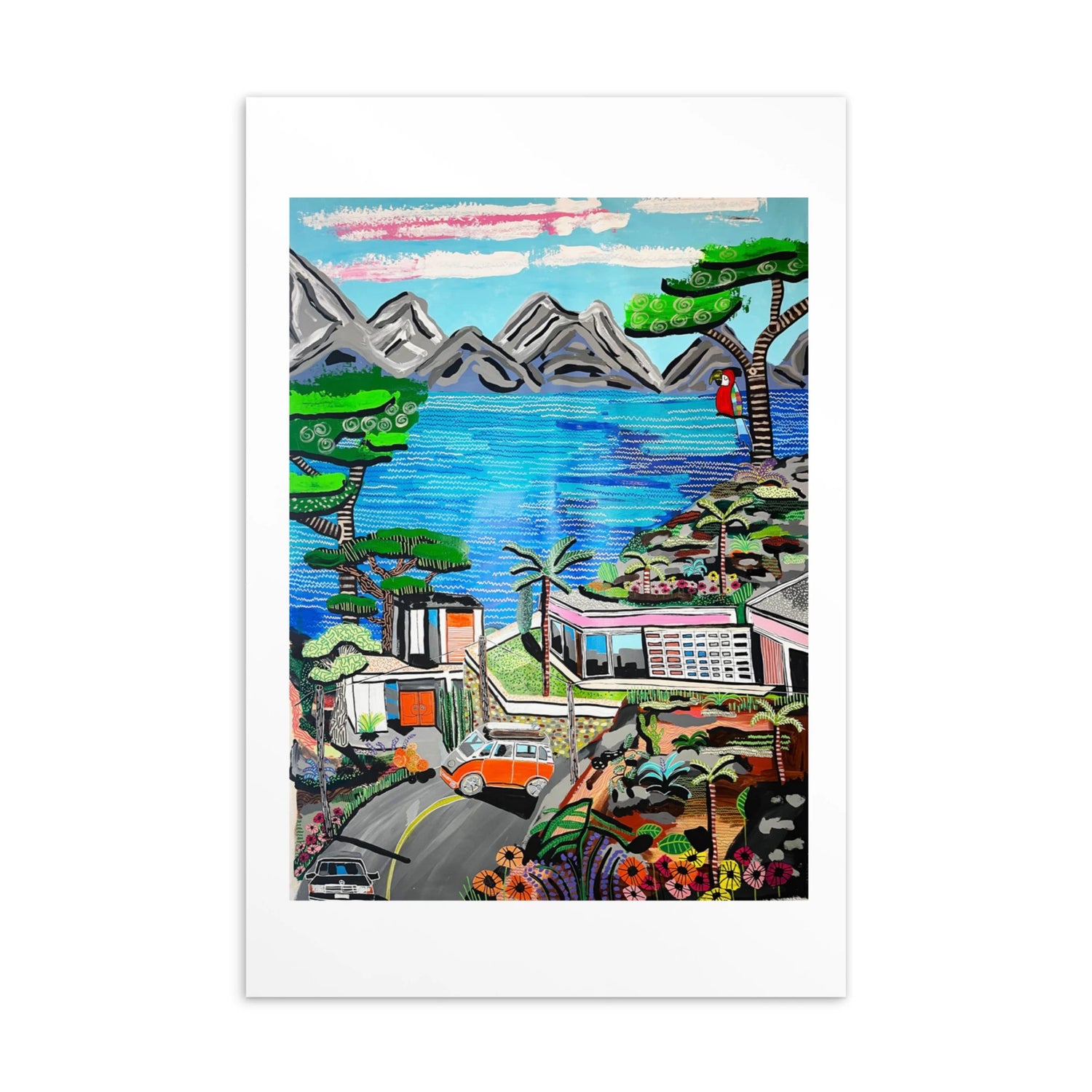 Pacific Ocean Drive Postcard