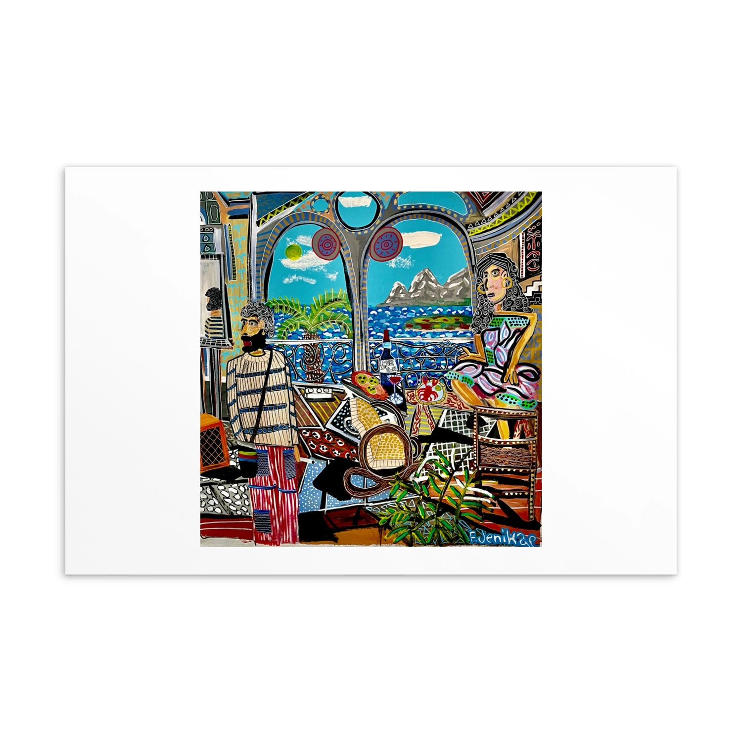 Bar Sur La Mer Postcard