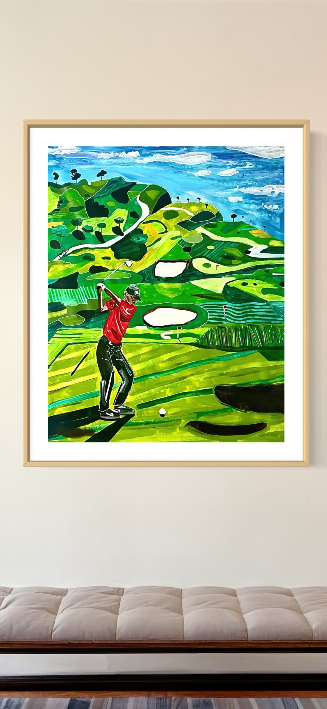 Artwork The Greatest Shot in Master's History - Tiger Woods